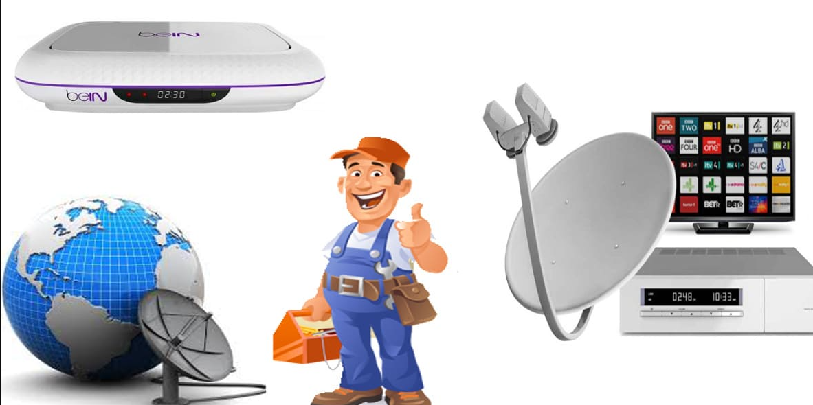 تركيب اطباق دش رسيفر ظبط اشارة فنى 01550794272